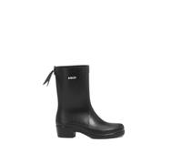 Aigle Bottes de pluie femme Myrica Mid – Noir – Talon fin, tige en caoutchouc, lacets 39