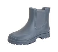 Bottes De Pluie Femme Caoutchouc, Bottes de pluie pour femmes, bottines élastiques confortables pour adultes, bottes à talons mi-hauts antidérapantes, semelle épaisse, bottes de jardin courtes