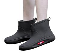Bottes De Pluie Femme Caoutchouc Bottines Imperméables et antidérapantes avec Semelle intérieure Confortable légantes Polyvalentes Jardinage Chaussures