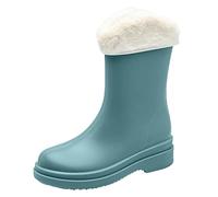 Bottes De Pluie Femme Chaussures pêche en plein air Imperméables Bottines d'équitation lastiques L'extérieur avec semelle antidérapante robuste Idéales pour la saison