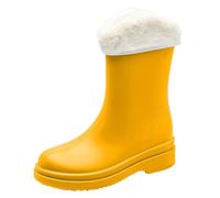 Bottes De Pluie Femme en Caoutchouc antidérapantes Polyvalentes Chaussures Finitions qualité supérieure Avec tige moyenne Pour l'extérieur
