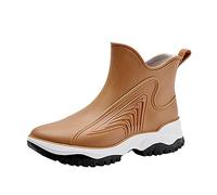 Bottes De Pluie Femme en Caoutchouc imperméables Botte Jardin Extérieure Jardinage L'extérieur Pratiques Idéales Polyvalentes Chaussures