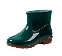 Bottes De Pluie Femme en Caoutchouc imperméables Courtes L'extérieur Confort Pieds Larges Jardinage Polyvalentes Chaussures