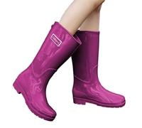 Bottes De Pluie Femme en caoutchouc pour et homme Botte Jardin Extérieure Jardinage Courtes Wellington Rain Boots Antidérapantes Imperméables Securite avec semelle antidérapante robuste l'extérieur