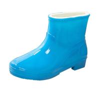 Bottes De Pluie Femme Grande Taille Courtes Chaussures De Jardin Leger Antidérapant Bottines De Pluie Imperméables Souple Botte Couleur Unie Confortable Botte De Jardin Pas Cher Bottes