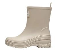 Bottes De Pluie Femme Semi-compensées en caoutchouc antidérapantes Chaussures Travail pour l'extérieur Imperméables Avec tige moyenne la cuisine et pêche