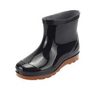 Bottes de Pluie Femme Wellington Boots Imperméable Ajustable Boucle Zip Bottes en Caoutchouc Rain Boot Bottes Femmes Grande Plainee d'origine Neige Imperméable Botte De Caoutchouc Bottes de Pluie