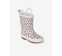 VERTBAUDET Bottes de pluie fille caoutchouc imprimé collection maternelle beige imprimé 27