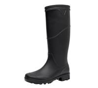 Bottes de Pluie Hautes for Hommes, Bottes Travail imperméables Protection Couleur Unie, for, en Caoutchouc d'extérieur, à Plateforme pour Les Adultes(Black High 43CM,43)
