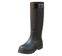 Bottes de pluie hautes pour femme, bottes en caoutchouc chaudes et épaisses, imperméables et antidérapantes, chaussures de travail résistantes à l'abrasion, chaussures aquatiques de loisirs tendance