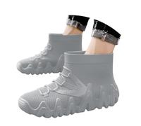 Bottes de Pluie Hommes antidérapantes Professionnelles Semelle épaisse mi-Mollet randonnée pêche Jardinage Caoutchouc imperméables extérieur Travail (Grey-2, 39)