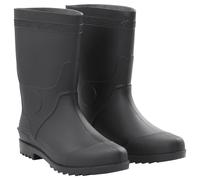 vidaXL Bottes de Pluie Imperméable Chaussures Hommes Jardin Noir Taille 46 PVC