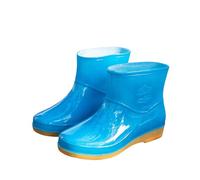 Bottes de pluie imperméables - Bottes d'été faciles à nettoyer - Pour la pluie, la boue - Bottes en caoutchouc - Chaussures de travail - Bottes mi-hautes pour le jardinage, l'agriculture, la pêche