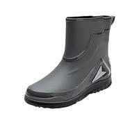 Bottes de pluie imperméables pour femme - Chaussures de jardin à enfiler - Bottines Chelsea courtes pour la marche, les festivals, la marche, les festivals, bottes de pluie légères et imperméables