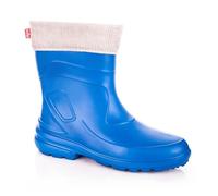 Bottes de Pluie Isolées - LEMIGO - Modèle JESSY - Imperméables - Chaudes - Caoutchouc Bleu 38