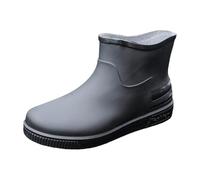 Bottes de pluie mi-hautes pour femme - Bottes en caoutchouc antidérapantes - Chaussures de jardin légères - Coupe-vent - Résistantes à l'abrasion - Bottes de pluie imperméables - Convient pour les