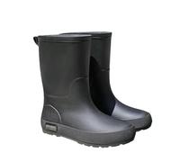 Bottes de pluie mi-hautes pour femme - En caoutchouc - Antidérapantes - Imperméables - Confortables - Couleur unie - Semelle épaisse - Amortisseur - Bottes de pluie - Bottes de pluie pour l'extérieur