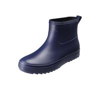 Bottes de pluie mi-hautes pour homme, chaussures d'extérieur imperméables pour temps humide, semelle en caoutchouc antidérapante, idéales pour les excursions quotidiennes, les voyages sous la pluie