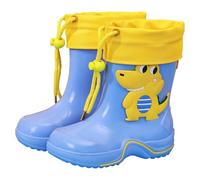 Bottes de pluie mi-mollet pour enfants avec manchette réglable, confortables et antidérapantes, chaussures de jeu en plein air pour l'école quotidienne et tenue décontractée, pour enfants de 2 à 11