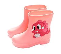 Bottes de Pluie Mixte Enfant Motif Dinosaure Semelle Antidérapante Botte Caoutchouc Imperméable Chaussures Confortable Bottine bebe Légères Botte Pluie Cordon de Serrage Fille et Garçon (21 Infant)
