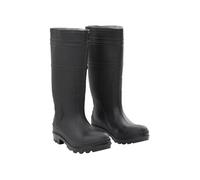 Bottes de Pluie avec Chaussettes Amovibles Chaussures Noir Taille 46 PVC vidaXL
