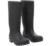 Bottes de Pluie avec Chaussettes Amovibles Chaussures Noir Taille 46 PVC vidaXL