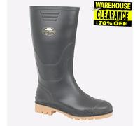 Stormwells Josie Junior Enfant Rouge Bottes de Pluie Noir