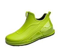 Bottes De Pluie Pour Adultes Chaussures de pluie antidérapantes, bottes for hommes, chaussures imperméables, cuisine en caoutchouc, couvre-chaussures, lavage voiture, pêche Pour ImperméAbles(Green,44)