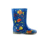 Beck Garçon Fische Botte de pluie, Bleu, 25 EU