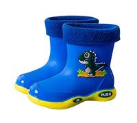 Bottes de Pluie pour Enfants Galoches Imperméables Mixte Enfant Basic Bottines Fille Avec Sympathique Imprimé Confortables Matériau PVC Détails Réfléchissants Garçons et Filles