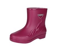 Bottes de pluie pour femme, bottes en caoutchouc confortables et respirantes, bottes de travail d'extérieur résistantes à l'abrasion, imperméables et antidérapantes, bottes de jardin, chaussures