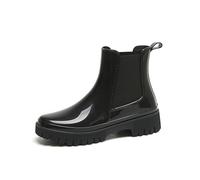 Bottes de pluie pour femme - Bottes en caoutchouc tendance - Bottes de trekking courtes - Respirantes - Chaussures de pluie imperméables - Chaussures d'extérieur élégantes - Chaussures de travail