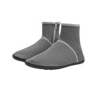 Bottes de pluie pour femme, chaussures de plage, plongée, surf, tige haute, antidérapantes, douces et confortables, respirantes, très élastiques, avec protection du talon, chaussures pour femme, gris