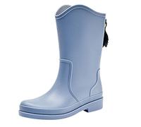 Bottes de Pluie pour Femme en Caoutchouc imperméables Chelsea Bottines L'extérieur Confortable Plates La Boue Et Toutes Les Saisons