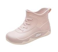 Bottes de pluie pour femme - Semelles en caoutchouc antidérapantes - Bottes de pluie antidérapantes - Coupe-vent - Résistantes à l'abrasion - Chaussures de jardin légères - Bottes en caoutchouc