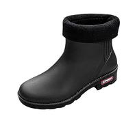 Bottes de Pluie pour Femmes Hommes Bottines d'hiver Chaussures et Sécurité Imperméables légantes Cheville Caoutchouc Antidérapant Antidérapantes Courtes en