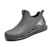Bottes de Pluie pour Femmes Hommes Extérieur Imperméable l'eau Dessus Rond Chaussures Confortables légantes Légère Bottines en Caoutchouc Courtes Femme Protective Footwear Dull