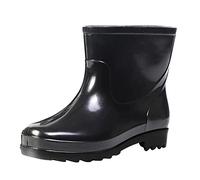 Bottes de Pluie pour Femmes Hommes Extérieur Imperméable l'eau Dessus Rond Chaussures Imperméables Confortable Jardin en Caoutchouc Courtes Femme Protective Footwear Dull