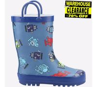 Cotswold Flaque Imperméable Junior Garçons Robot Extérieur Bottes Caoutchouc