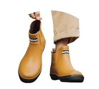 Bottes de pluie pour homme - Chaussures de randonnée et de camping confortables - Pour activités quotidiennes, jaune, 42 1/3 EU