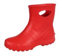 Bottes de pluie rouges LEMIGO - Type arrosoir - Semelle de bande de roulement - Gants de jardin colorés 37