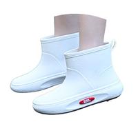 Bottes de Pluie Splash pour Femme Bottines d'hiver Imperméables Confort Montante en Caoutchouc Unisexes Courtes tanche Sécurité Chaussures Extérieur Confortable Antidérapant