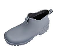 Bottes de Pluie Splash pour Femme Doublées Dessus Rond Chaussures Imperméables Tendance Sécurité au Travail Formateurs en Caoutchouc Courtes Confortable Antidérapant