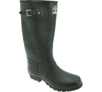 Bottes de pluie unies à boucle, grande largeur DF980 (39 UE) (Vert)