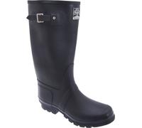 Bottes de pluie unies à boucle, grande largeur DF980 (46 EU) (Bleu marine)