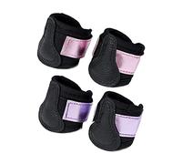 Bottes de poney jouet pour poney - Cuir PU Strik Pad - Sangles Velcro - 3 ans + - Cadeau pour enfants - Violet scintillant
