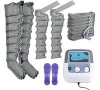 Bottes De Pressothérapie 4/6/8 Cavités, Botte De Pressothérapie Pour Jambes, Massage Lymphatique Drainant Jambe, Massage Mollet, Pression & Durée Réglables Facilement