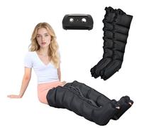 Bottes De Pressothérapie 6 Cavités, Drainage Lymphatique, Pressothérapie Jambes, Appareil Circulation Sanguine, Massage Lymphatique Drainant Jambes, Massage Mollet (black2, 6 Cavities)