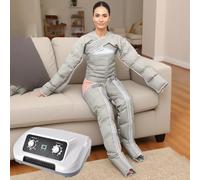 Bottes De PressothéRapie 6 CavitéS,Massage Lymphatique Drainant Jambes,De PressothéRapie,PressothéRapies Machine De Drainage Lymphatique De Pression D'Air Soulager La Douleur