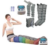 Bottes De Pressothérapie 6 Cavités,Masseur De Compression D'air Électrique À 6 Cavités, Massage Lymphatique Drainant Jambes,Le Soulagement De La Douleur